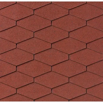 asfaltová šindel IKO samolepivé šindele DIAMANTSHIELD 10 - Cihlově Červená - samolepivý
