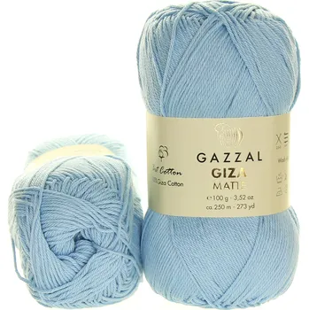 Příze Gazzal Giza Matte 5574 nebeská modrá