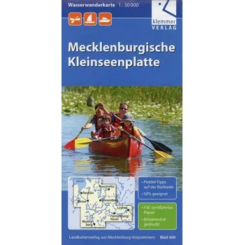 Wasserwanderkarte Mecklenburgische Kleinseenplatte 1 : 50 000 - Klemmer, Klaus
