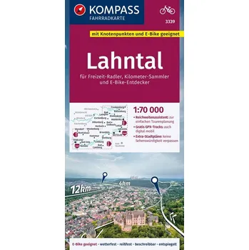 KOMPASS Fahrradkarte 3339 Lahntal 1:70.000