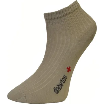 Pánské ponožky Matex ponožky Diabetes 1SH žebro 3-391, béžová, velikost 41-42