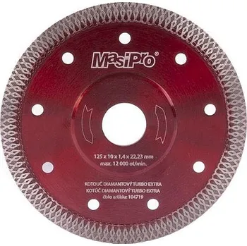 Řezný kotouč MasiPro Kotouč řezný diamantový, turbo extra tenký, 125mm