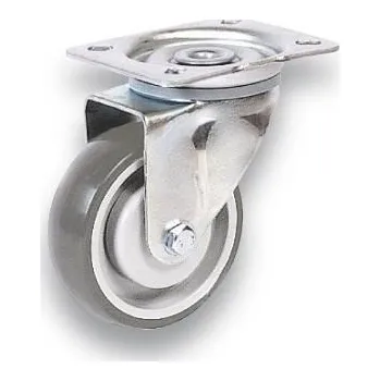 Pojezdové kolečko NQM 125/GR Otočné kolo s šedou polyuretanovou obručí 7240014