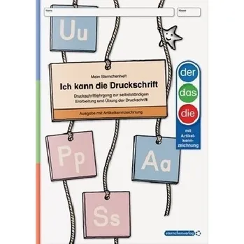Německý jazyk Ich kann die Druckschrift, Ausgabe mit Artikelkennzeichnung - Langhans, Katrin