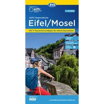 ADFC-Regionalkarte Eifel/ Mosel, 1:75.000, mit Tagestourenvorschlägen, reiß- und wetterfest, E-Bike-geeignet, GPS-Tracks-Downloa - Allgemeiner Deutscher Fahrrad-Club e.V. (ADFC)
