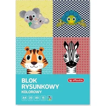Dětské zboží Blok rysunkowy A4/20K kolor Cute Animals (10szt)
