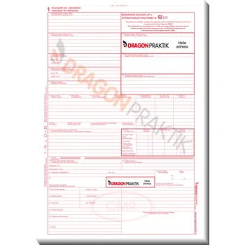 CMR - Mezinárodní nákladní list A4 - 5listý - POTISK LOGA FIRMY