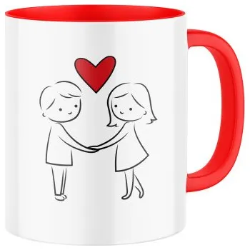 Keramický hrnek s potiskem Zamilovaný pár