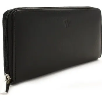Peněženka Černá dámská kožená zipová peněženka Gudmar