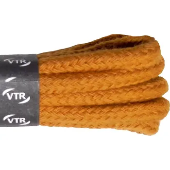 Tkaničky do bot Bavlněné kulaté tkaničky silné skořicové, délka 140 cm