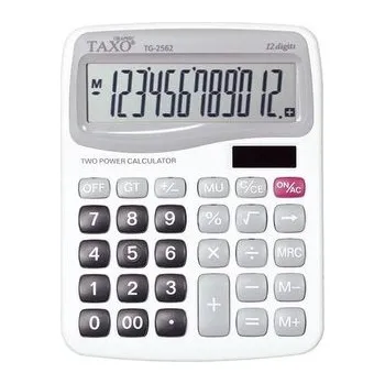 Set školních potřeb Kalkulator Taxo 12- pozycyjny biały TG-2562