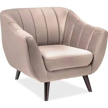 Křeslo Nábytek PEGAS s.r.o. Křeslo ELITE 1 VELVET, Béžový Bluvel 28/Wenge