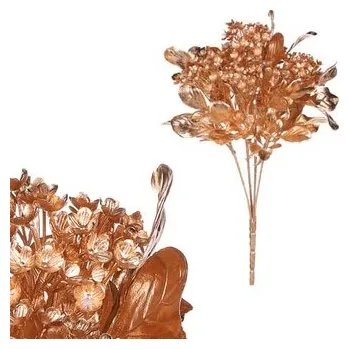 umělá květina Kytice kvetoucí, barva zlatá matná.