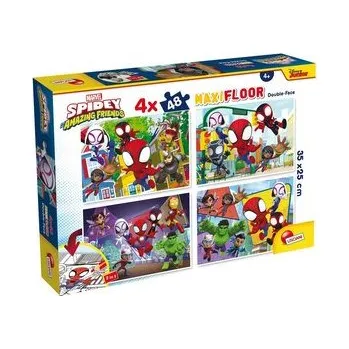 Puzzle Puzzle podłogowe dwustronne Maxi 4x48 Spidey