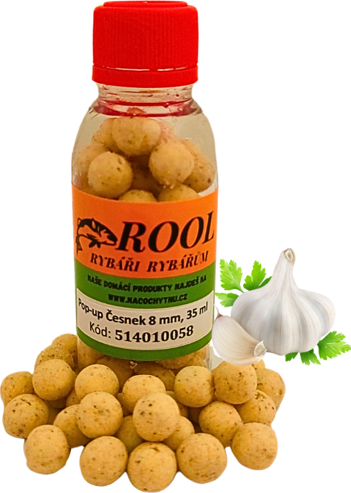 ROOL Česnekové Pop-Up 8mm plovoucí boilies