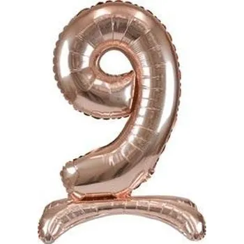 Balónek Balon foliowy stojący różowe złoto 9 90cm