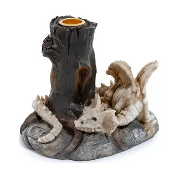 Svícen Svícen na vysoké svíčky Stíny temnoty Spící drak Kostra