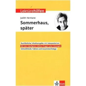 Německý jazyk Lektürehilfen Judith Hermann Sommerhaus, später - Hermann, Judith
