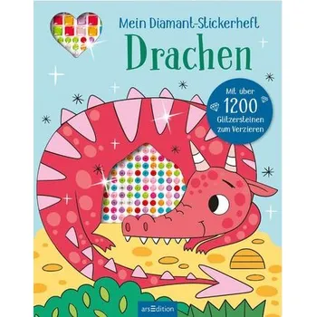 První čtění Mein Diamant-Stickerheft - Drachen - Wade, Sarah