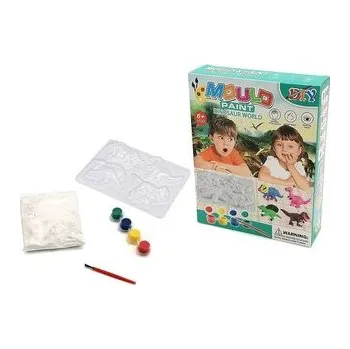 Set školních potřeb Zestaw do malowania odlewów - dinozaury