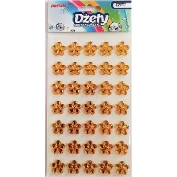 Set školních potřeb Dżety samoprzylepne kwiatki złote 35szt