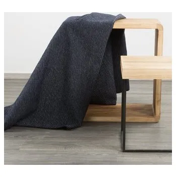 Přehoz na křeslo - bavlna s akrylem AMBRA grafitová 70x160 cm Mybesthome