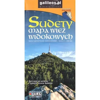 Cestování Sudety mapa wież widokowych 1:200 000 - praca zbiorowa