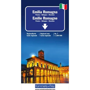 Emilia-Romagna Nr. 07 Regionalkarte Italien 1:200 000 - Hallwag Kümmerly+Frey AG
