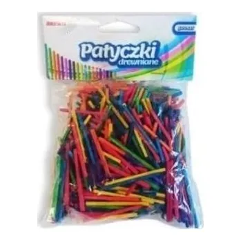 Set školních potřeb Patyczki kreatywne zapałki kolorowe 4,2cm 500szt