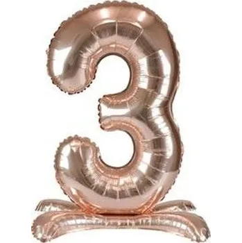Balon foliowy stojący różowe złoto 3 90cm