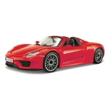 autíčko Porsche 918 Spyder red 1:24 BBURAGO