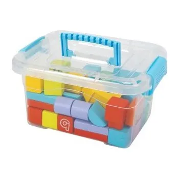 Stavebnice Geomag Klocki drewniane kolor 76el