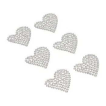 Set školních potřeb Dżety samoprzylepne serca srebrne 6szt