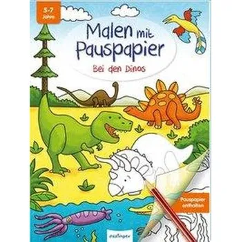 První čtění Malen mit Pauspapier: Bei den Dinos - Mark, Josephine