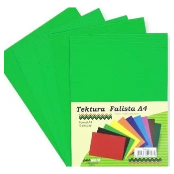 Set školních potřeb Tektura A4 falista zielona 5szt