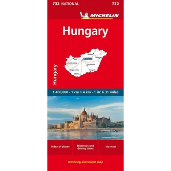 Hungary - Michelin National Map 732 - Michelin