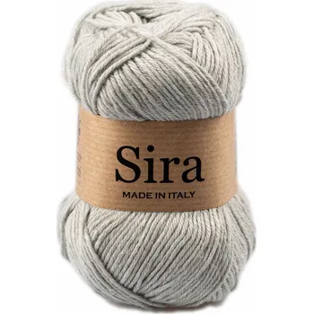 Příze Borgo de Pazzi Sira 22 Šedá (Přírodní letní příze Sira 22 Šedá)