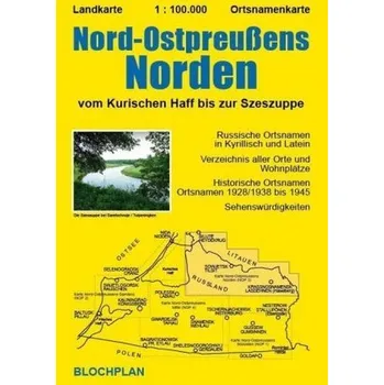 Landkarte Nord-Ostpreußens Norden - Bloch, Dirk
