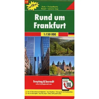 Rund um Frankfurt, Autokarte 1:150.000, Top 10 Tips, Blatt 14