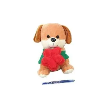 plyšák PEJSEK LEO SE SRDCEM - 20 cm