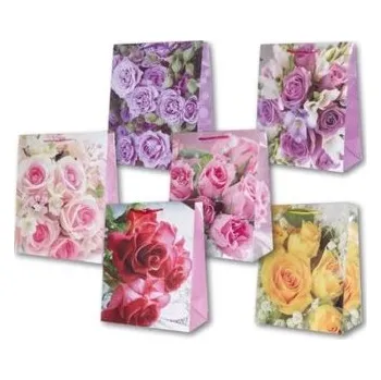 Set školních potřeb Torebka ozdobna laminowana PL-6 średnia 70 róże