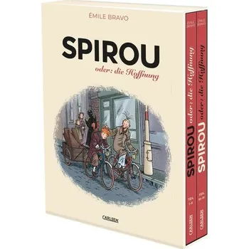 Komiks pro dospělé Spirou und Fantasio Spezial: Spirou oder: die Hoffnung 1-4 im Schuber - Bravo, Emile