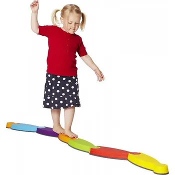 Dřevěná hračka Řeka - motorická nášlapná dráha