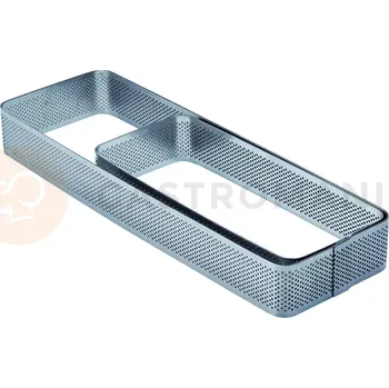 Výroba svíčky Cukrářská perforovaná forma na dorty - obdelníková - 9x29x3,5 cm, zakulacený okraj | PAVONI, XF10