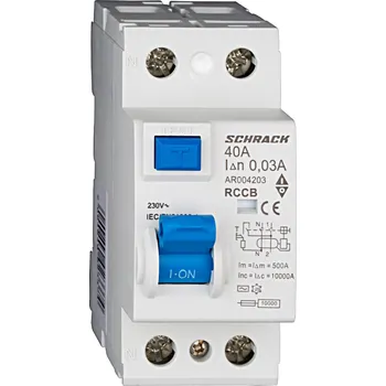 Proudový chránič Schrack Technik spol. s r.o. AR004203 - Proudový chránič AMPARO 10kA 40A 2-pól 30mA