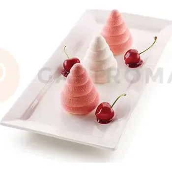 Kuchyňská sůl Silikonová forma na dorty a dezerty, vír 6x 100 ml, 60x70 mm | SILIKOMART, Soffice Incanto