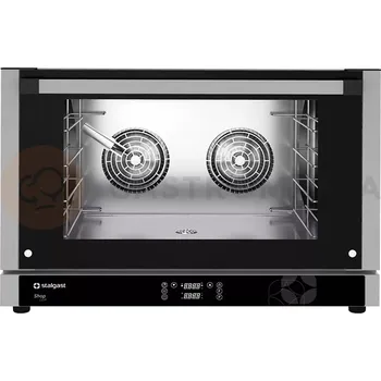 Konvekční pečící trouba se zvlhčováním komory, elektrická 4x GN1/1/ 600x400 mm, elektrické ovládání, 820x805x560 mm | STALGAST, ShopCook