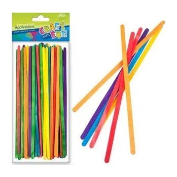 Set školních potřeb Ozdoba dek drewniane patyczki kolor długie 80szt