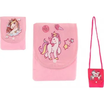 Kabelka Kabelka/Taška jednorožec látková/plyš 3 druhy