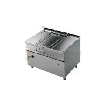 Pánev smažící sklopná elektrická automatická 120 l, nerezové dno | RM GASTRO, BRM120 912 ET/N